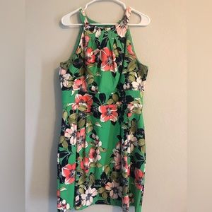 Dress Barn Floral Halter Midi Dress with Pockets!